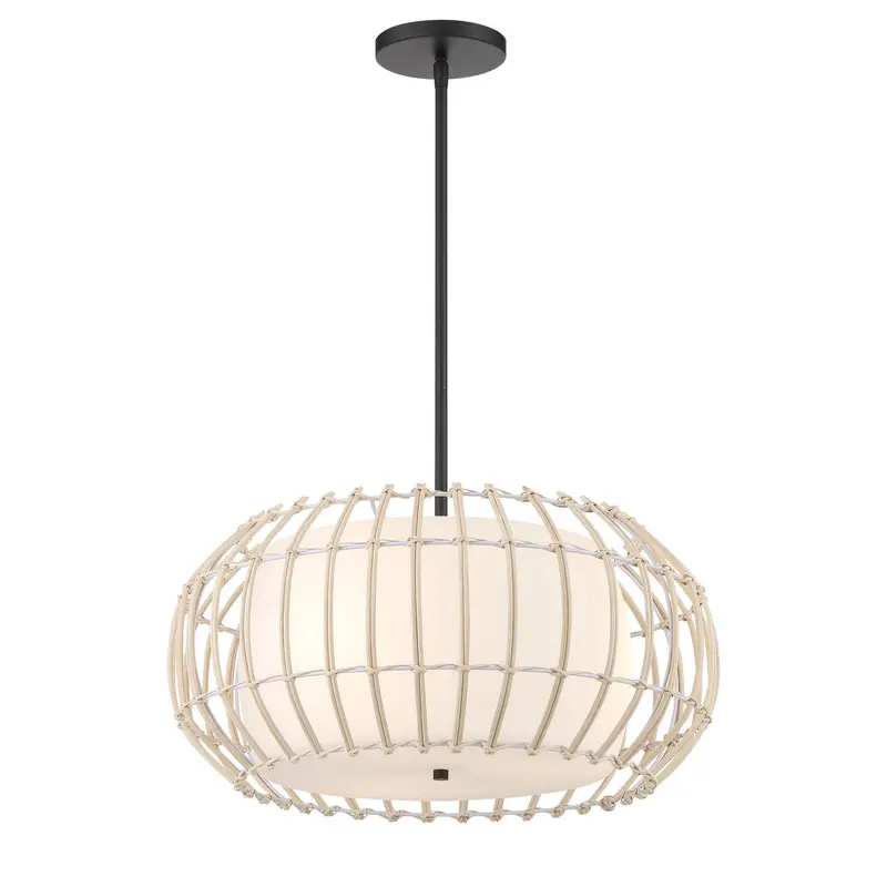 Watermill Three Light Pendant Coal