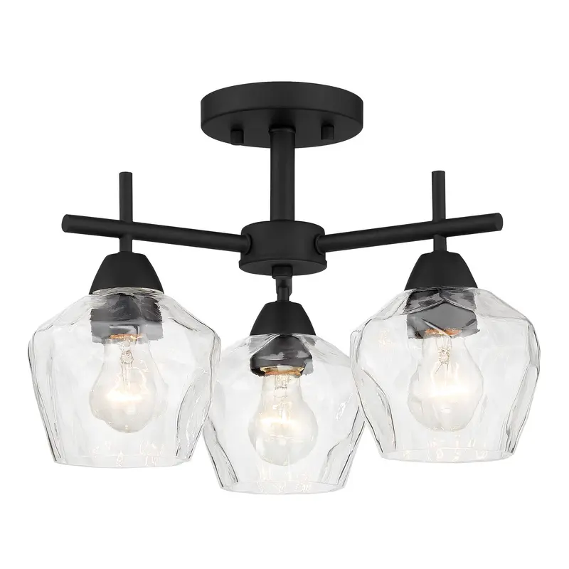 Camrin Three Light Semi Flush / Chandelier Coal