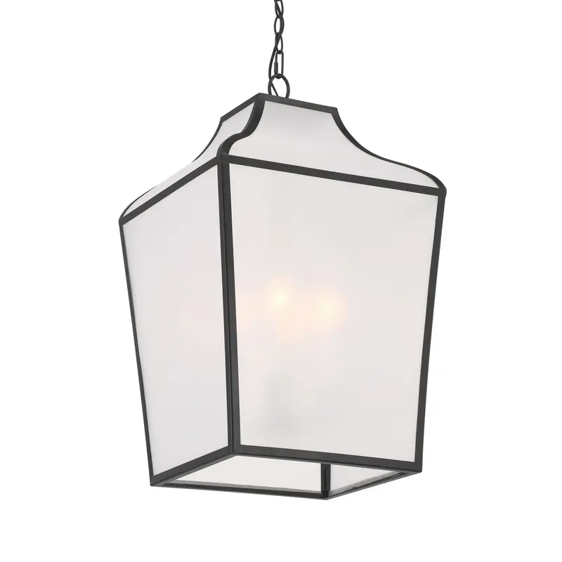 Velena Four Light Pendant Dark Matte Black
