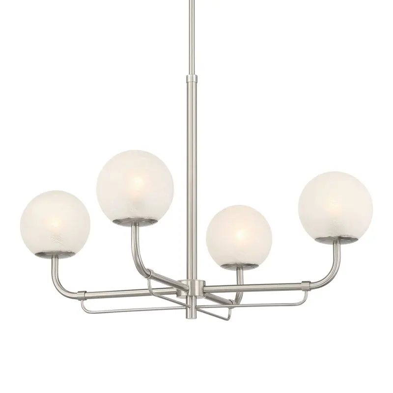 Whitehall Four Light Chandelier Brushed Nickel