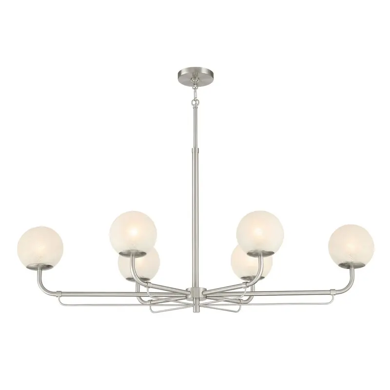 Whitehall Six Light Island Pendant Brushed Nickel