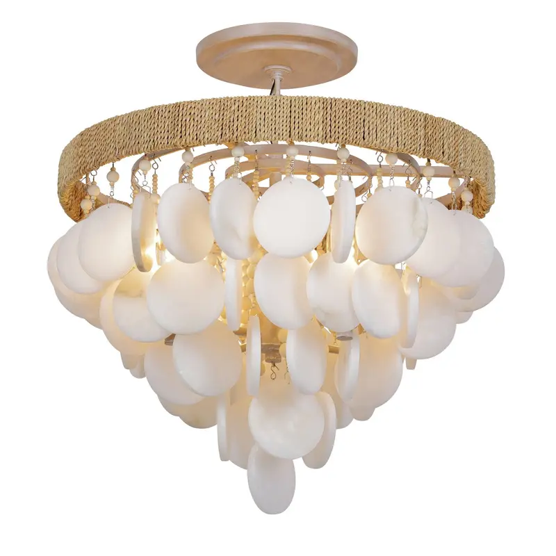 Aurelia'S Cove Four Light Semi Flush Mount Autumn White
