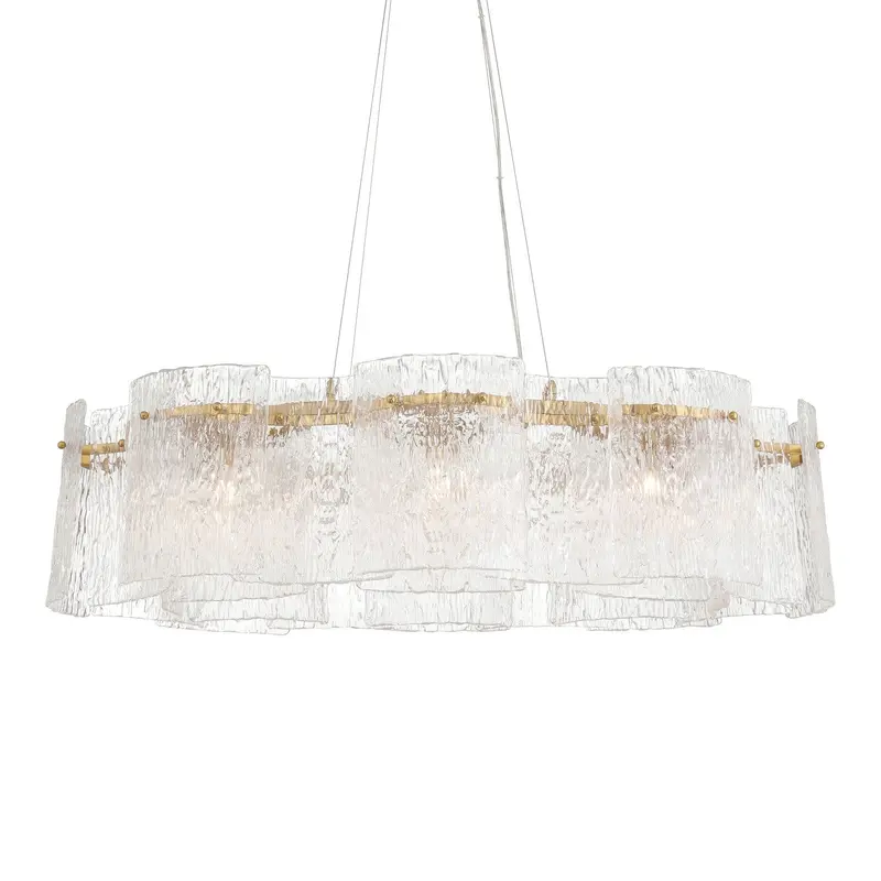 Brookstreet Eight Light Pendant Legacy Brass