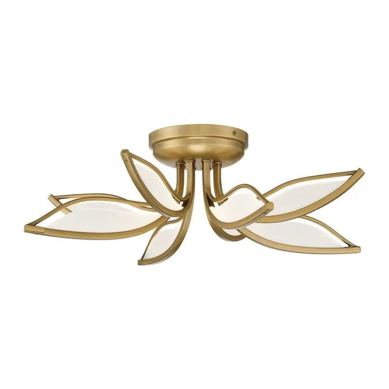 Papilio LED Flush Mount Legacy Brass