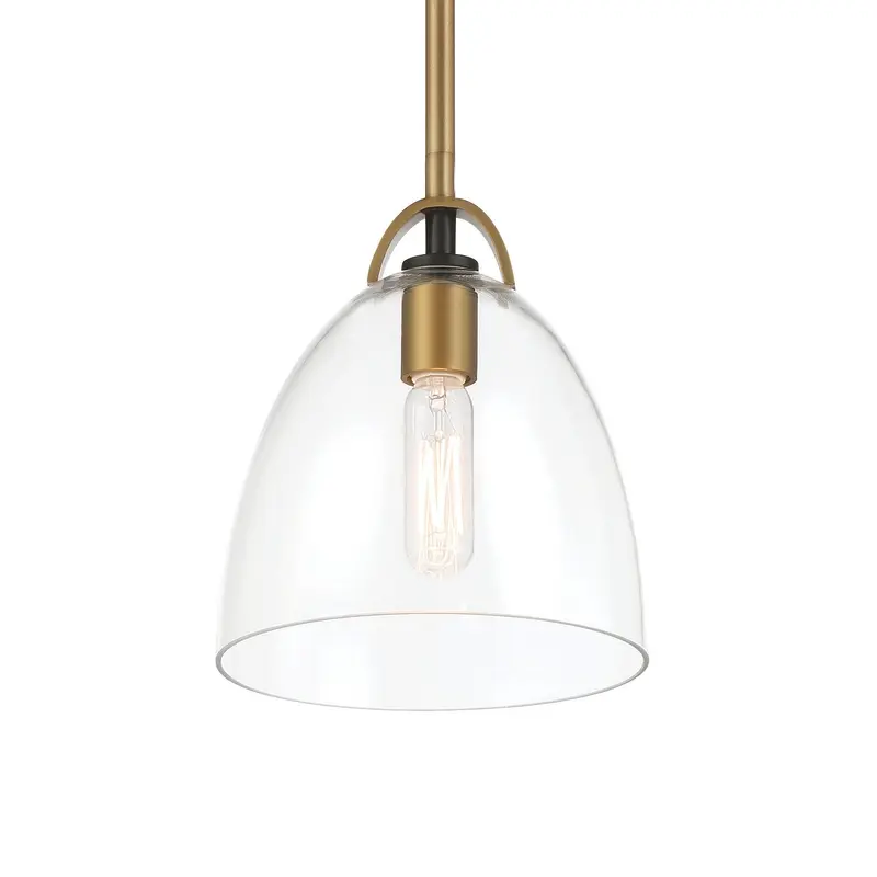 Sommersby One Light Pendant Legacy Brass & Matte Coal