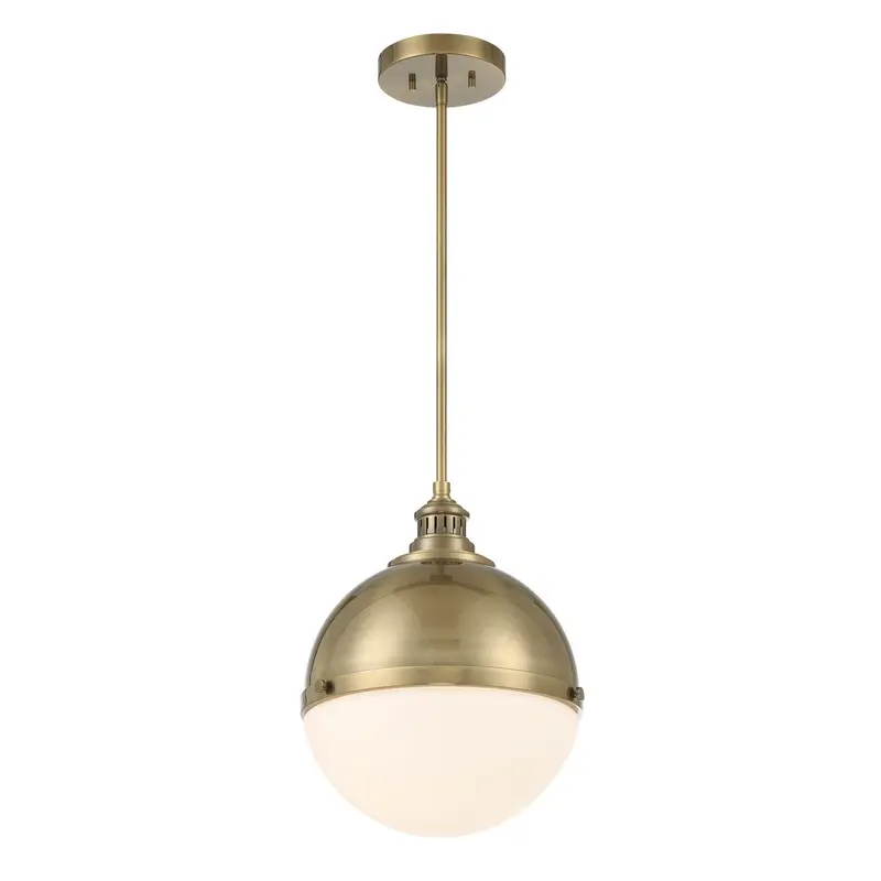 Vorey One Light Pendant Oxidized Aged Brass