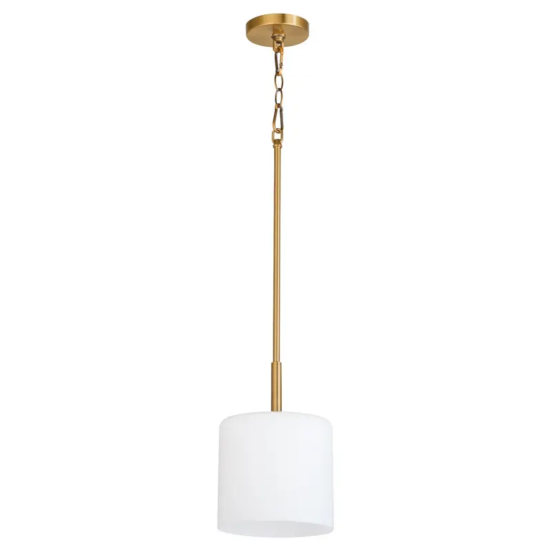 Rutherford One Light Pendant Brushed Brass
