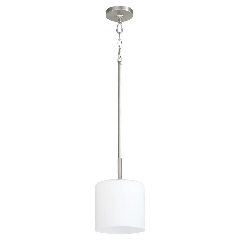 Rutherford One Light Pendant Satin Nickel