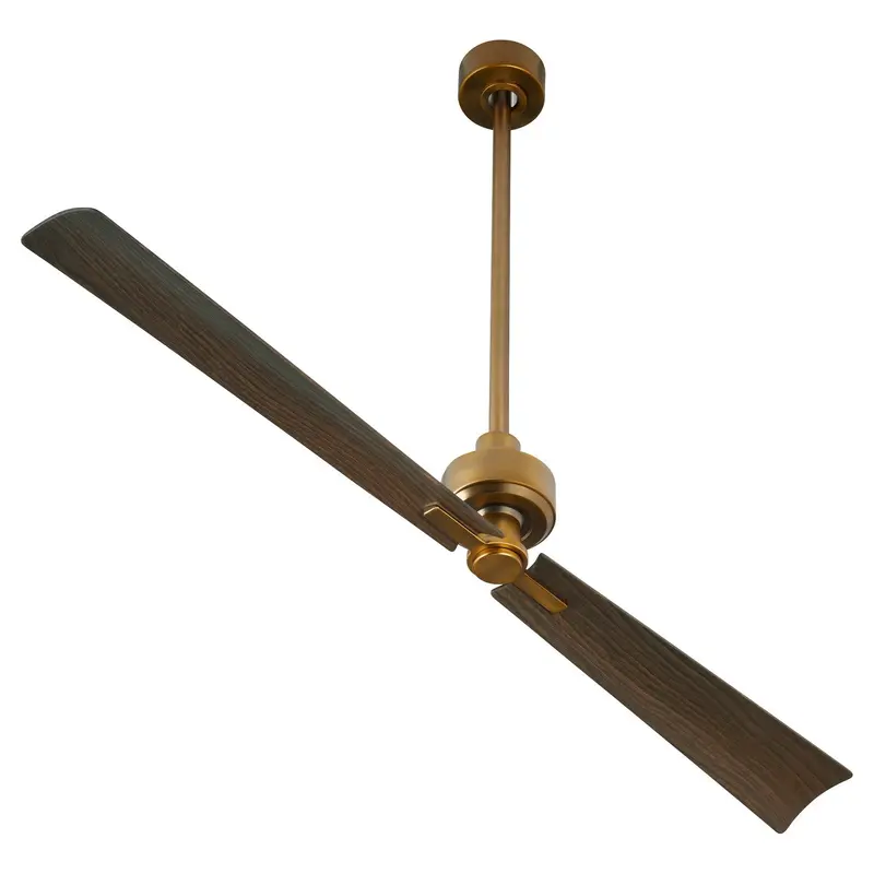 Twain 56"Patio Fan Brushed Brass