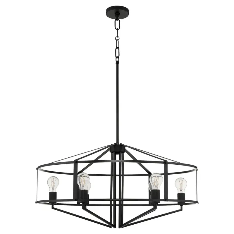 Tobin Six Light Pendant Matte Black