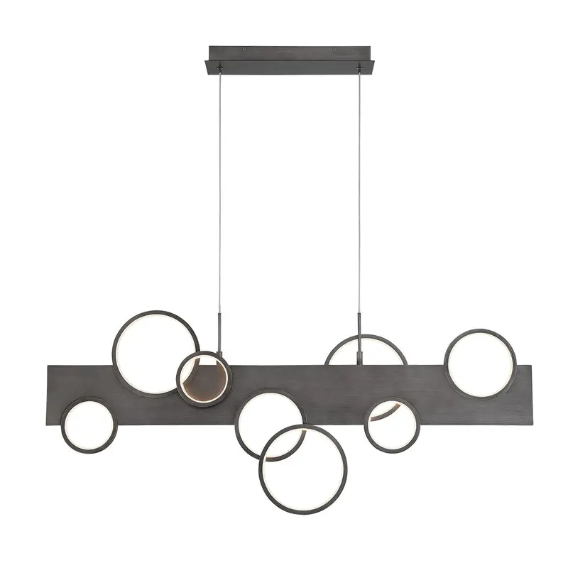 Torino LED Chandelier Brushed Vintage Grey