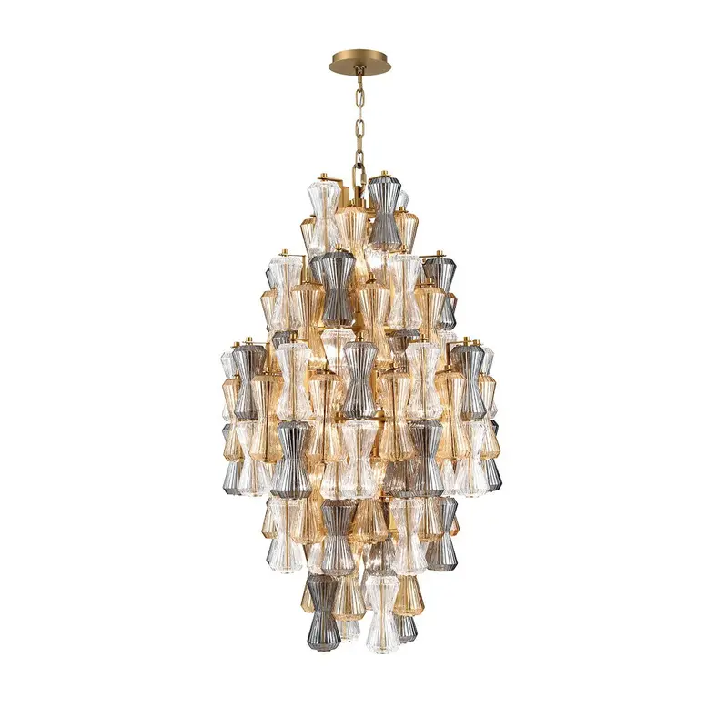 Veneto 20 Light Chandelier Aged Brass