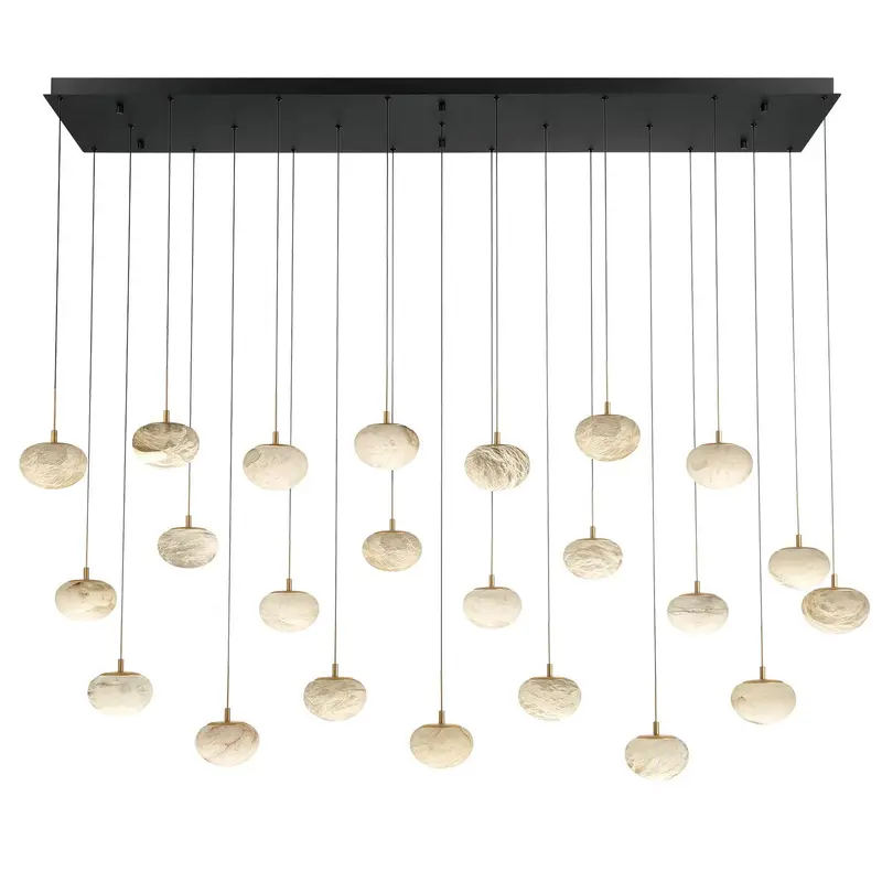 Calcolo LED Chandelier Matte Black