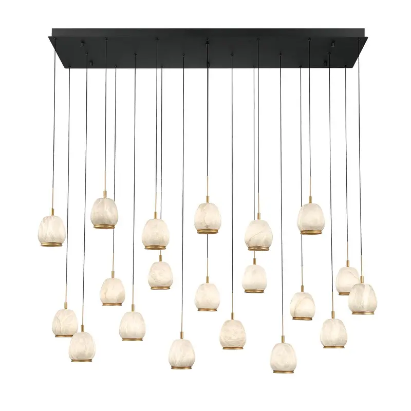 Lucidata LED Chandelier Matte Black