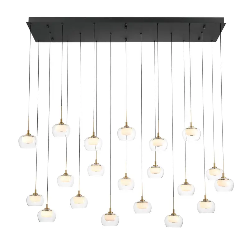 Manarola LED Chandelier Matte Black
