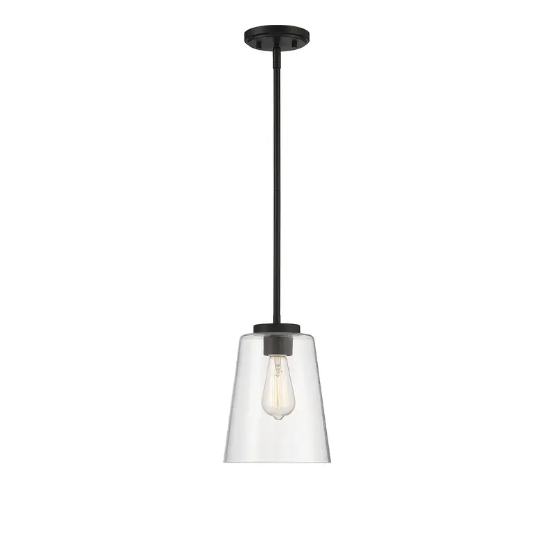 Calhoun One Light Mini-Pendant Matte Black