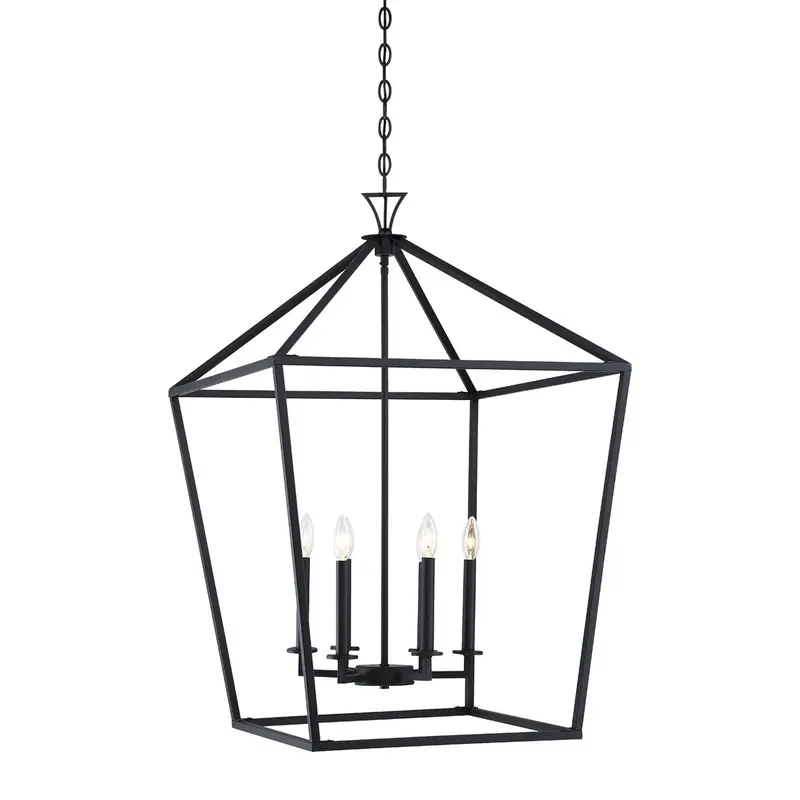 Townsend Six Light Pendant Matte Black
