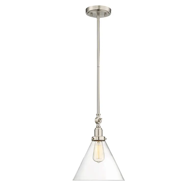 Drake One Light Pendant Satin Nickel