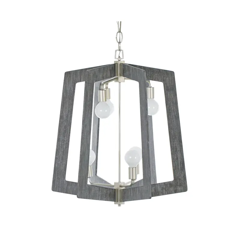 Lofty Six Light Chandelier Steel