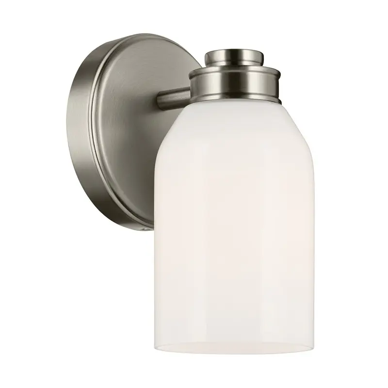 Shae One Light Wall Sconce Brushed Nickel