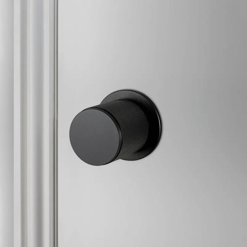 Fixed Door Knob Black
