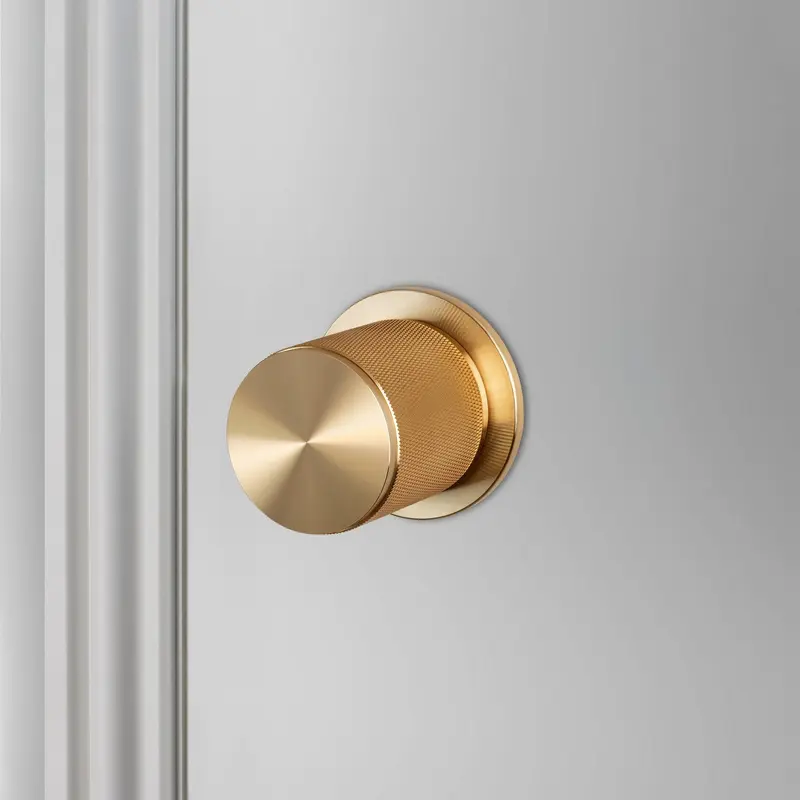 Fixed Door Knob Brass