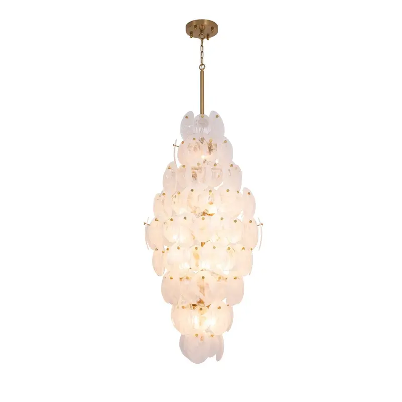 Lily 15 Light Chandelier Brushed Brass