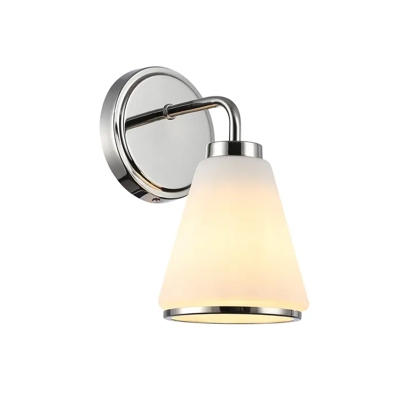 Zoey One Light Wall Sconce Polished Nickel