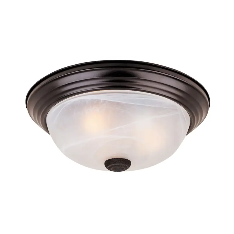 Decorative Flushmount Two Light Flushmount Oil Rubbed Bronze