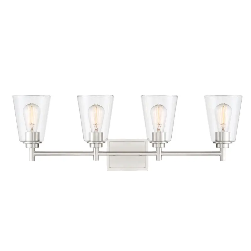 Westin Four Light Bath Bar Satin Platinum