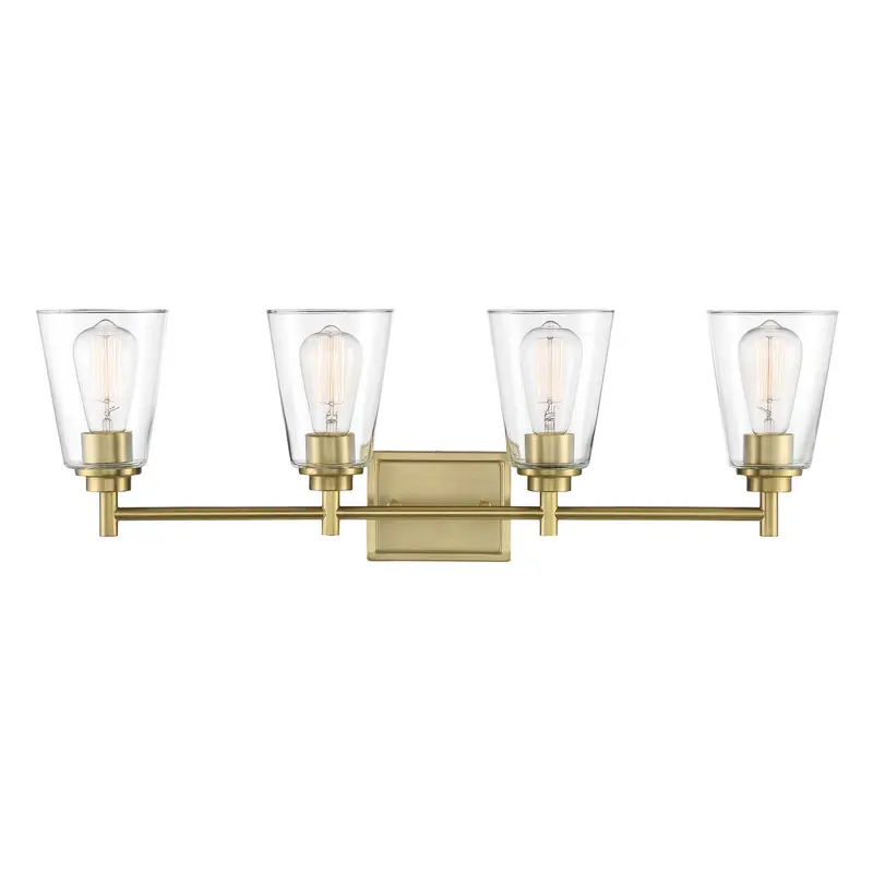 Westin Four Light Vanity Brushed Gold