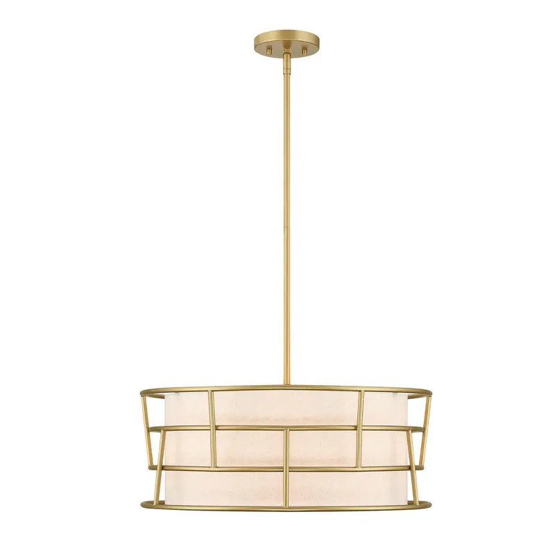 Aria Falls Three Light Pendant Gold Matte