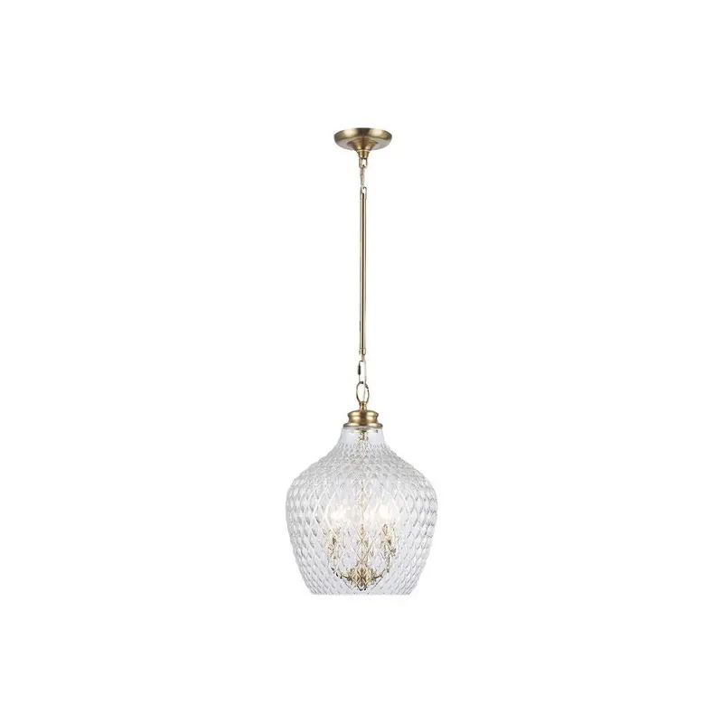 Adeline Three Light Pendant Modern Brushed Gold