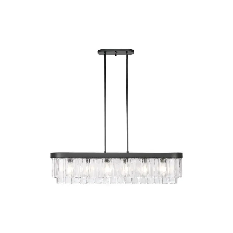 Ciara Six Light Pendant Matte Black