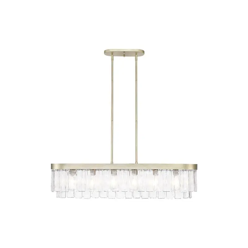 Ciara Six Light Pendant White Gold