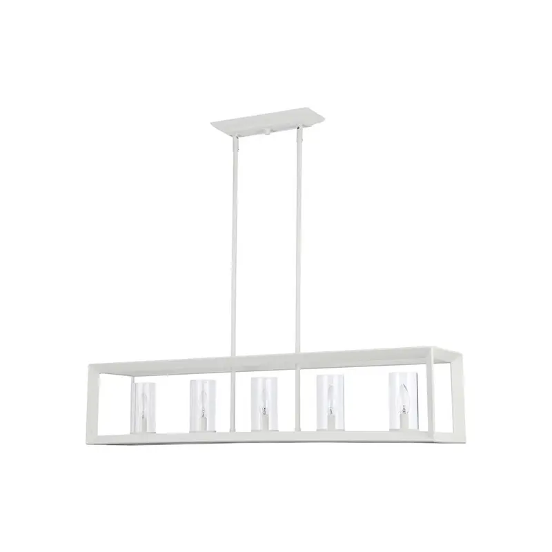 Smyth Five Light Linear Pendant Natural White