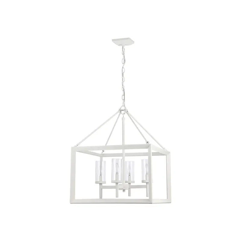 Smyth Four Light Chandelier Natural White