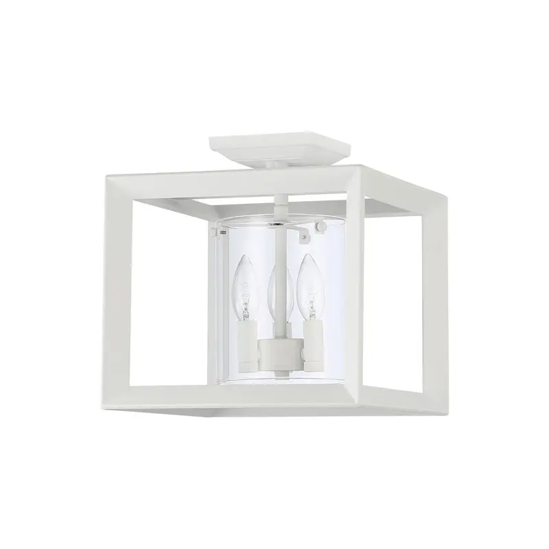 Smyth Three Light Semi-Flush Mount Natural White