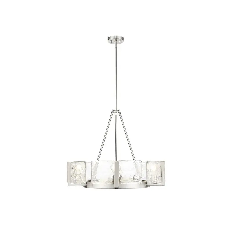 Aenon Six Light Chandelier Pewter