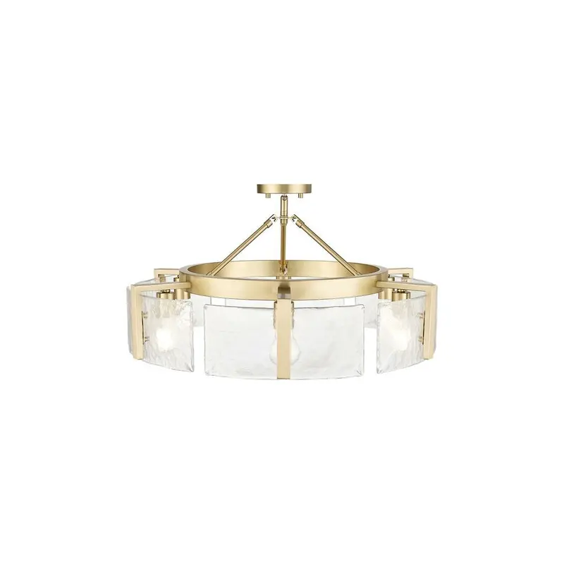 Aenon Six Light Semi-Flush Mount Brushed Champagne Bronze