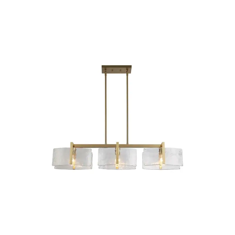 Aenon Three Light Linear Pendant Brushed Champagne Bronze