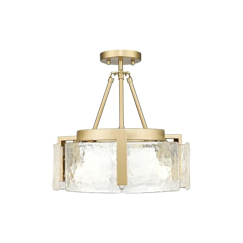 Aenon Three Light Semi-Flush Mount Brushed Champagne Bronze