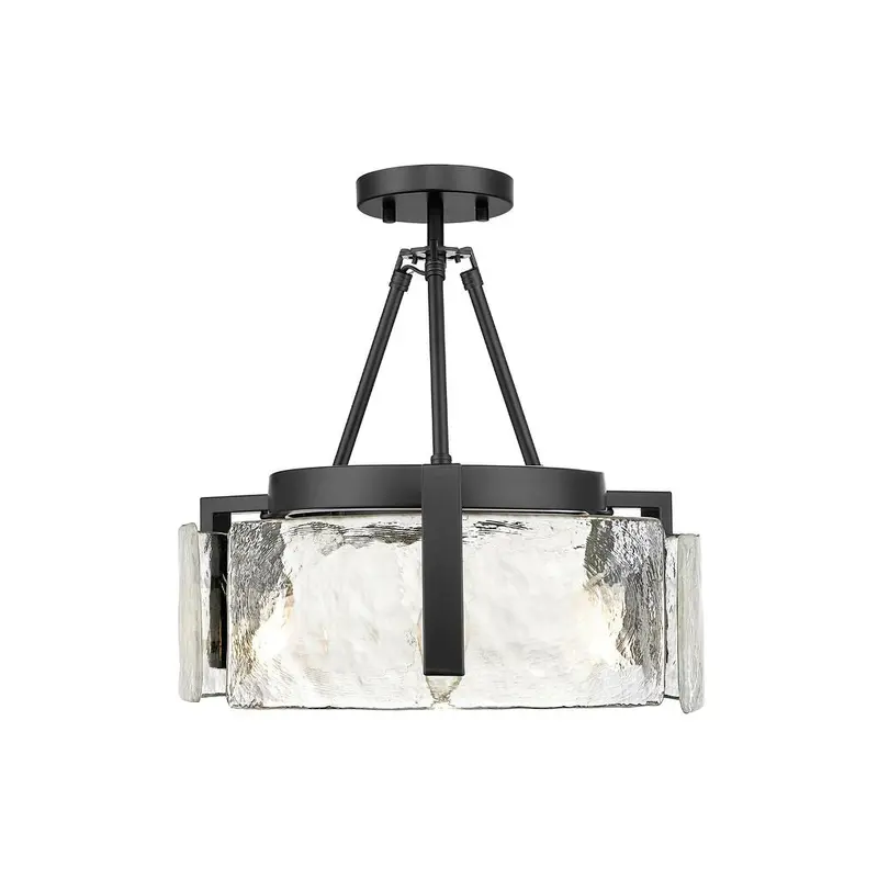 Aenon Three Light Semi-Flush Mount Matte Black