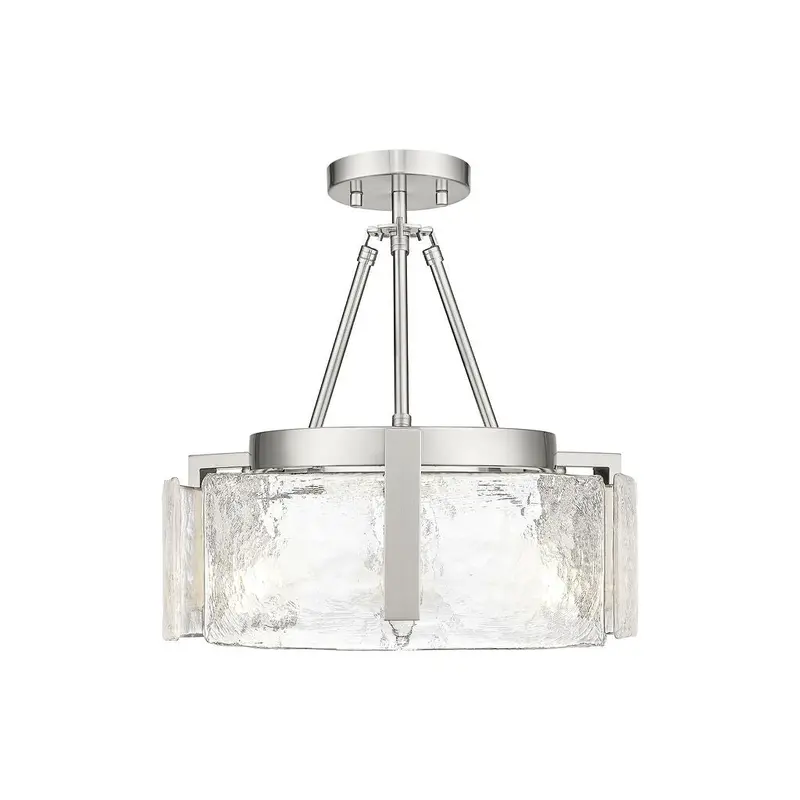 Aenon Three Light Semi-Flush Mount Pewter
