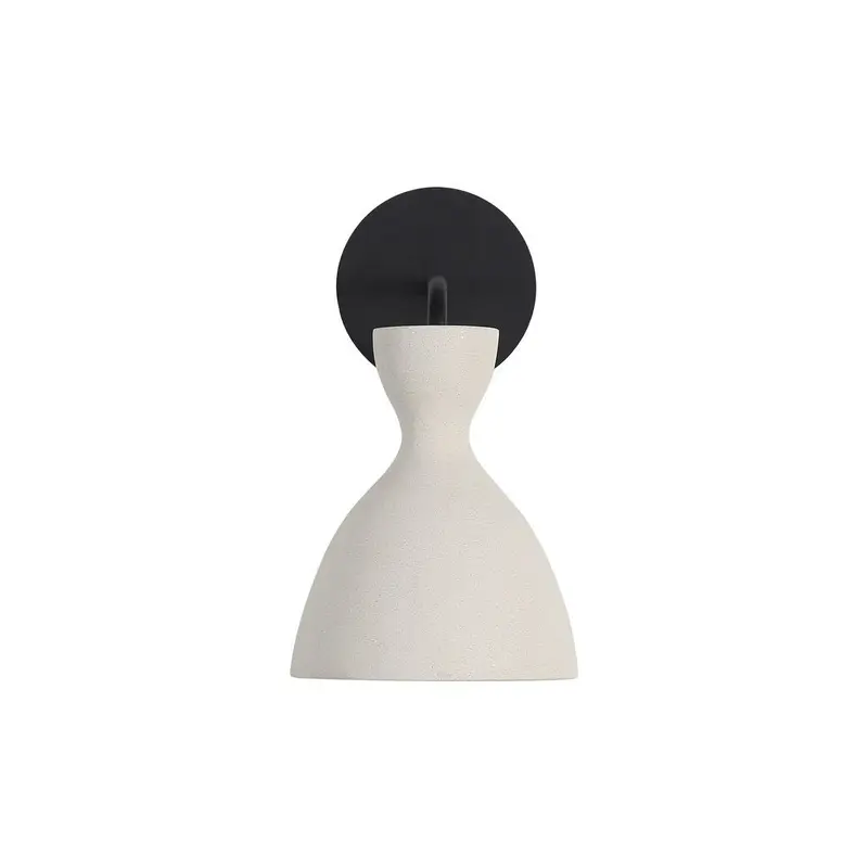 Aethera LED Outdoor Wall Sconce White Sandstone Cement