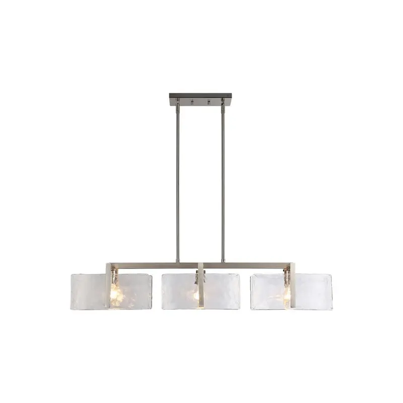Aenon Three Light Linear Pendant Pewter