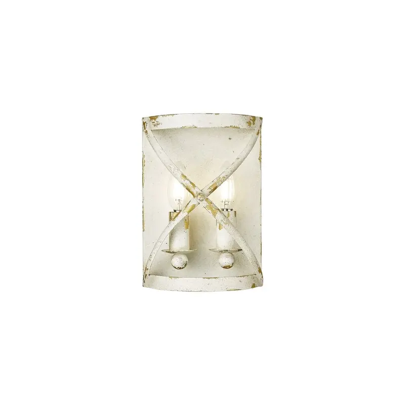 Alcott Two Light Wall Sconce Antique Ivory
