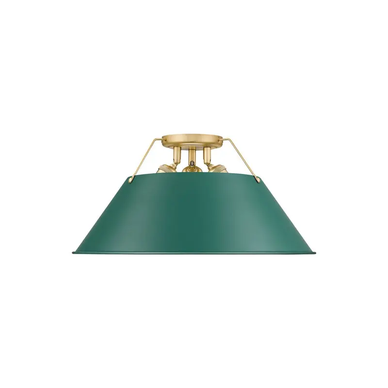 Orwell Three Light Flush Mount Brushed Champagne Bronze