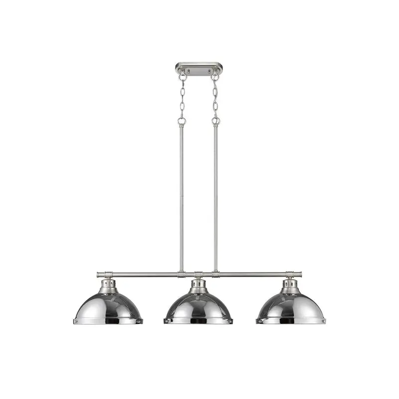 Duncan Three Light Linear Pendant Pewter