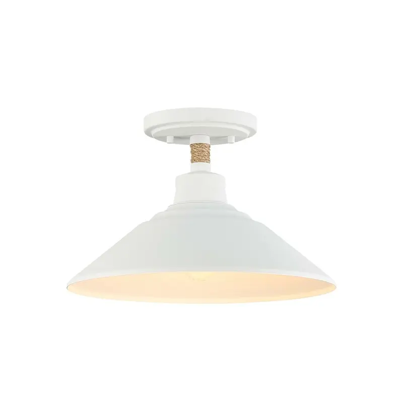 Journey One Light Semi-Flush Mount Natural White